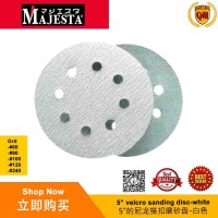 Majesta 5" Velcro Sanding Disc - White