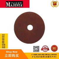 Majesta 4" Fibre Disc - Red ( Metal & Wood )