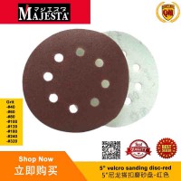 Majesta 5" Velcro Sanding Disc - Red