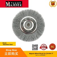 Majesta Wheel Brush For Grinder 4" Stainless Steel