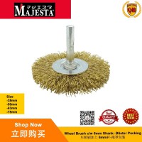 Majesta Wheel Brush C/W 6mm Shank - Blister Packing