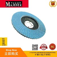 Majesta 4" Flap Disc Zirconium ( For Stainless Steel )
