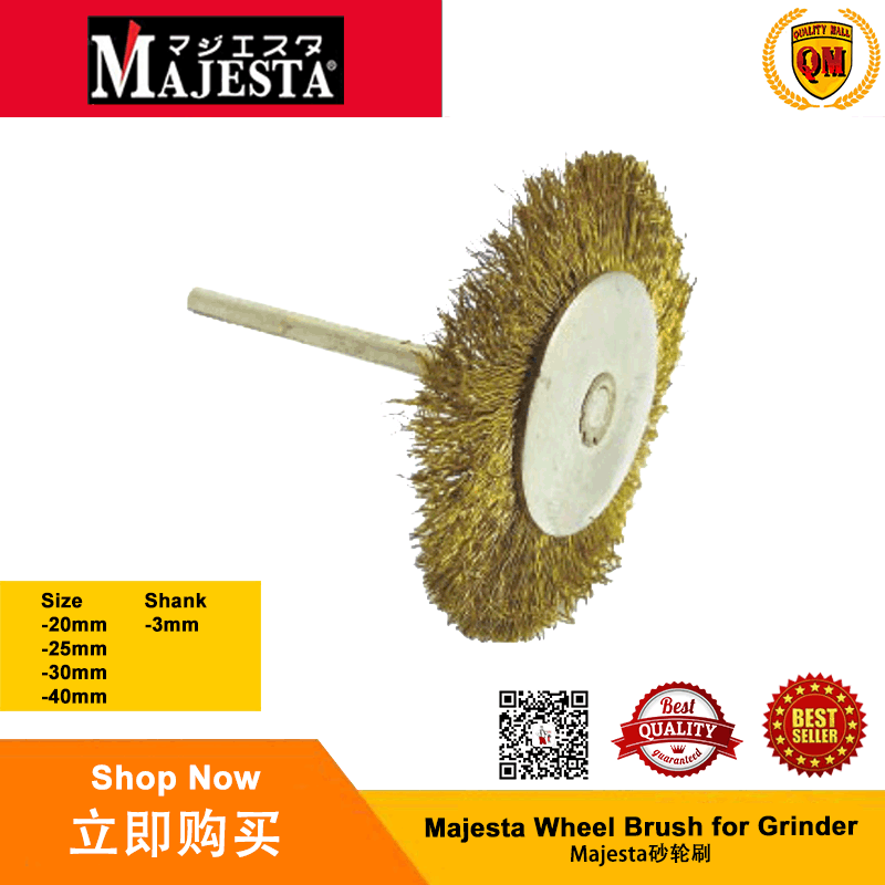 Majesta Wheel Brush C/W 3mm Shank