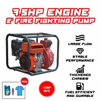 OKIYIO Gasoline Engine 7.5HP c/w Fire Fighting Pump 2"