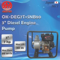 Okiyio 3" Engine Pump With 7HP Diesel Engine